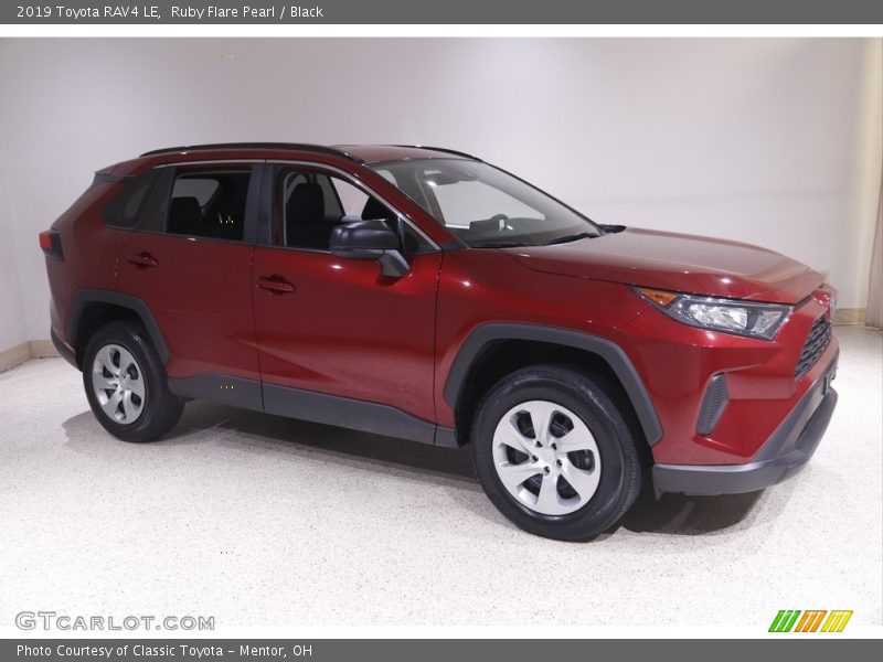 Ruby Flare Pearl / Black 2019 Toyota RAV4 LE