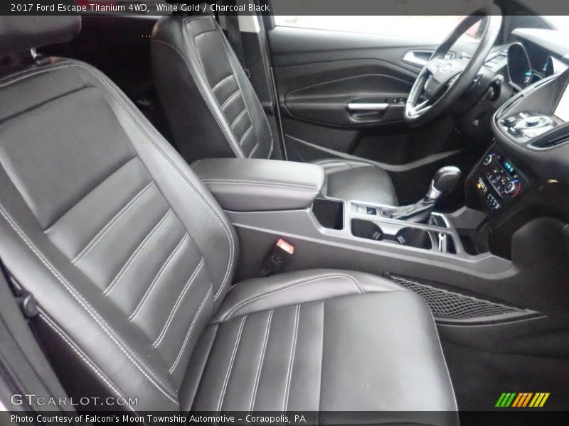 White Gold / Charcoal Black 2017 Ford Escape Titanium 4WD