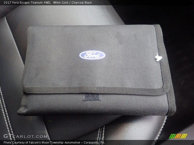 White Gold / Charcoal Black 2017 Ford Escape Titanium 4WD