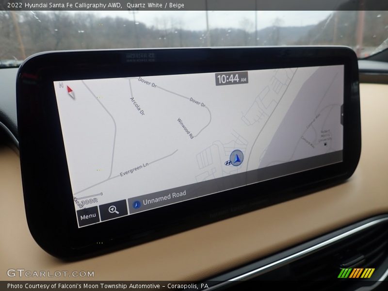 Navigation of 2022 Santa Fe Calligraphy AWD
