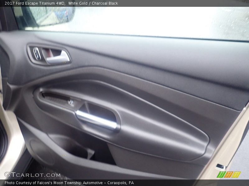 White Gold / Charcoal Black 2017 Ford Escape Titanium 4WD
