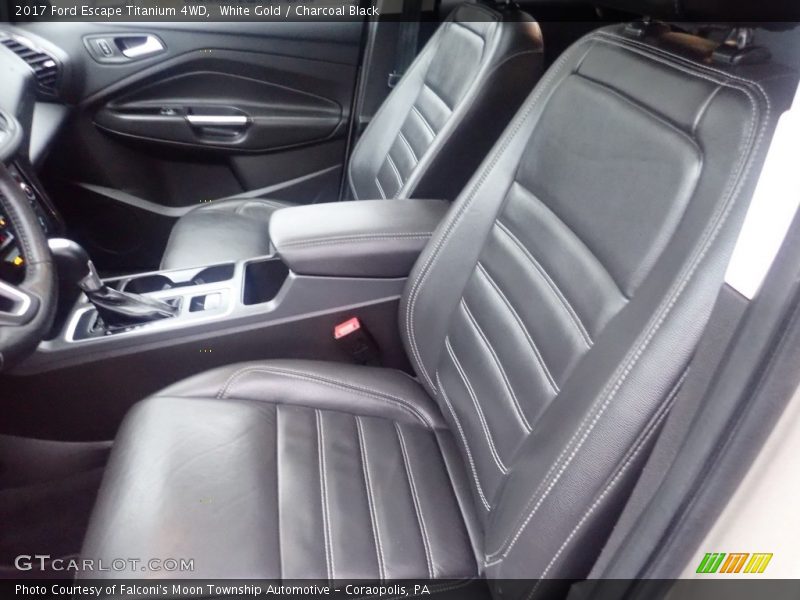 White Gold / Charcoal Black 2017 Ford Escape Titanium 4WD