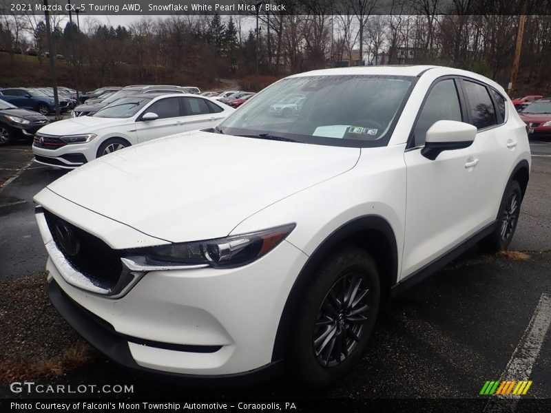 Snowflake White Pearl Mica / Black 2021 Mazda CX-5 Touring AWD
