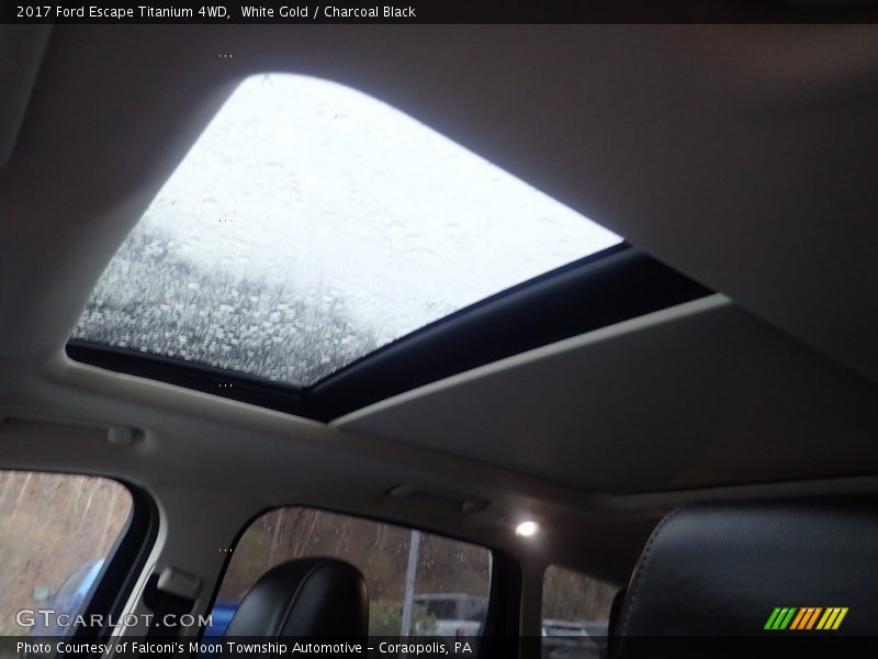 White Gold / Charcoal Black 2017 Ford Escape Titanium 4WD