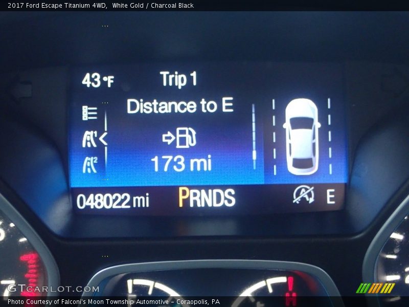 White Gold / Charcoal Black 2017 Ford Escape Titanium 4WD