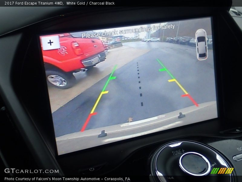 White Gold / Charcoal Black 2017 Ford Escape Titanium 4WD