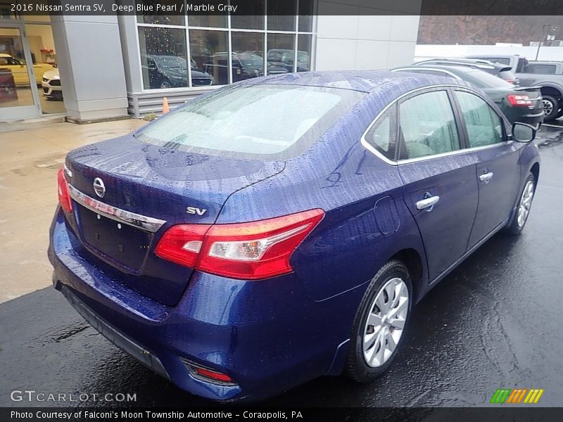 Deep Blue Pearl / Marble Gray 2016 Nissan Sentra SV