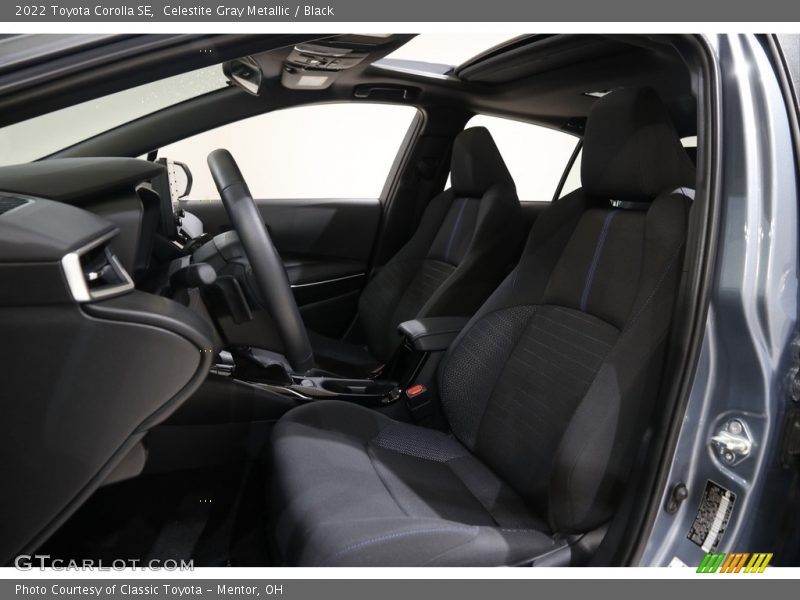 Front Seat of 2022 Corolla SE