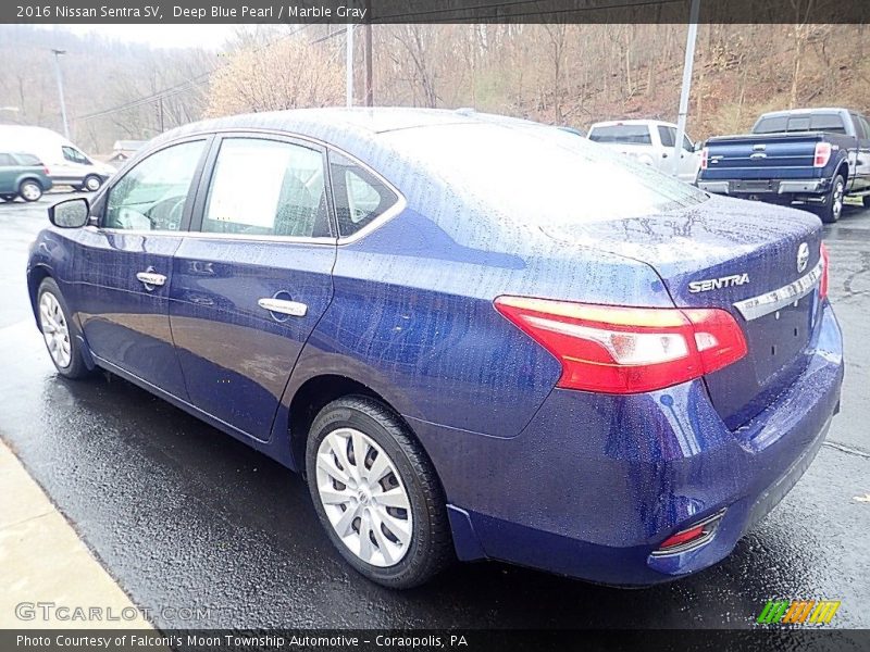 Deep Blue Pearl / Marble Gray 2016 Nissan Sentra SV