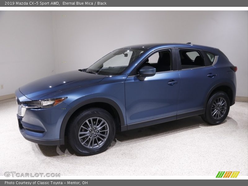 Eternal Blue Mica / Black 2019 Mazda CX-5 Sport AWD