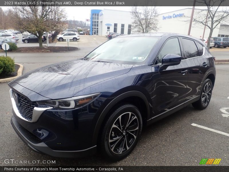 Deep Crystal Blue Mica / Black 2023 Mazda CX-5 S Premium Plus AWD