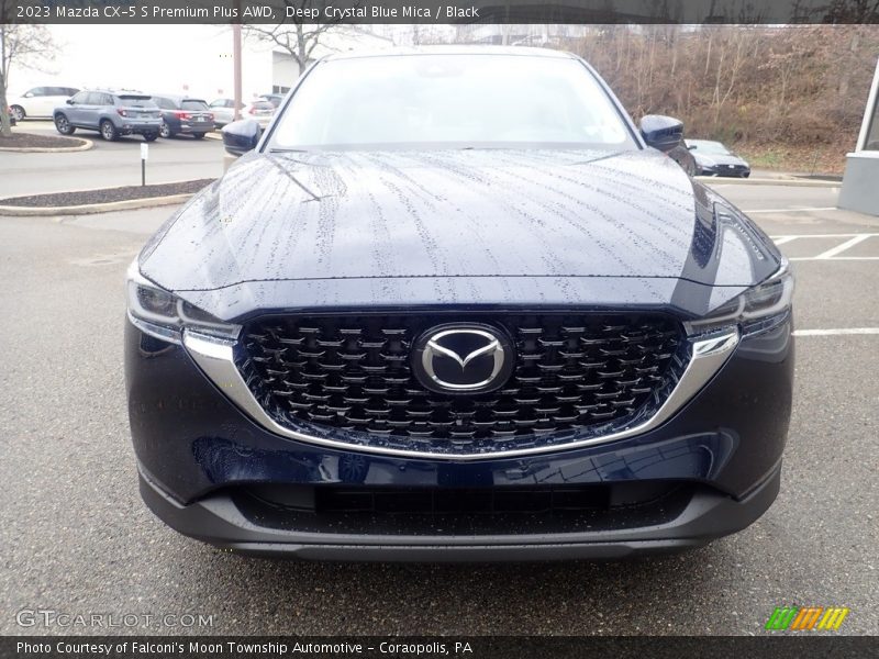 Deep Crystal Blue Mica / Black 2023 Mazda CX-5 S Premium Plus AWD