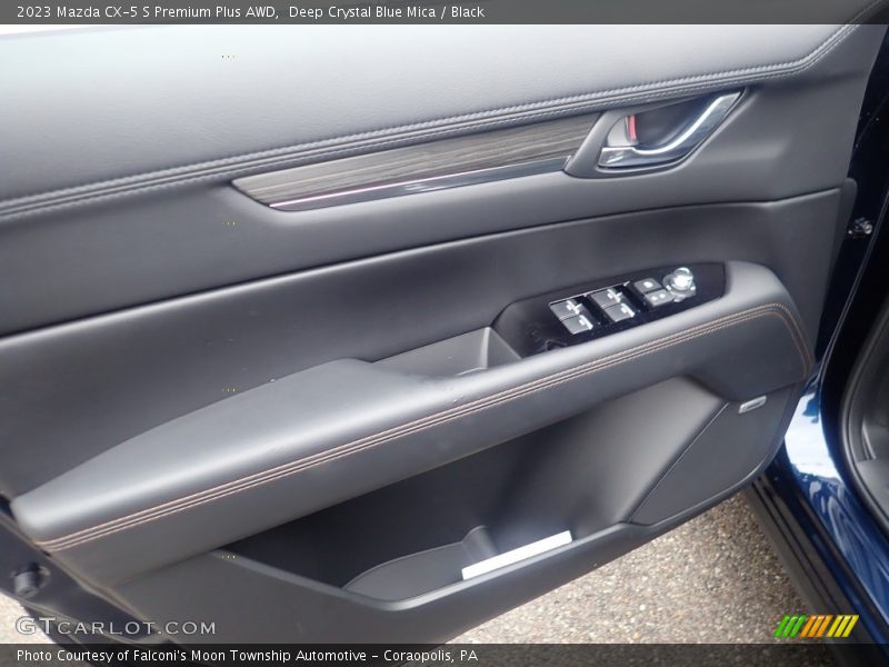 Deep Crystal Blue Mica / Black 2023 Mazda CX-5 S Premium Plus AWD
