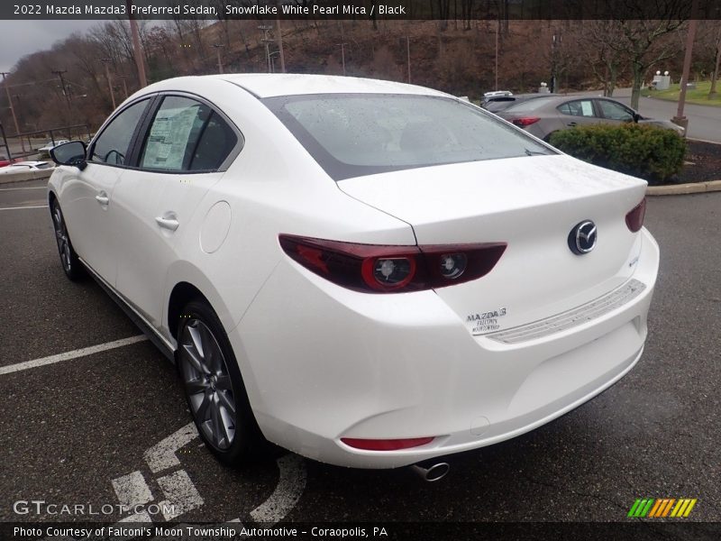 Snowflake White Pearl Mica / Black 2022 Mazda Mazda3 Preferred Sedan