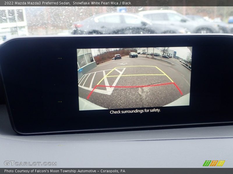 Snowflake White Pearl Mica / Black 2022 Mazda Mazda3 Preferred Sedan