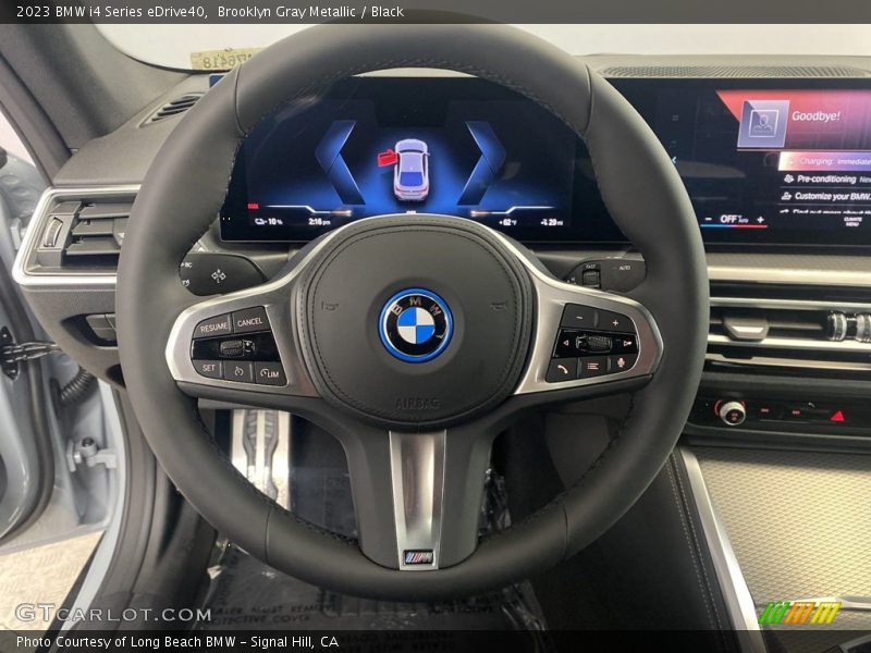 Brooklyn Gray Metallic / Black 2023 BMW i4 Series eDrive40