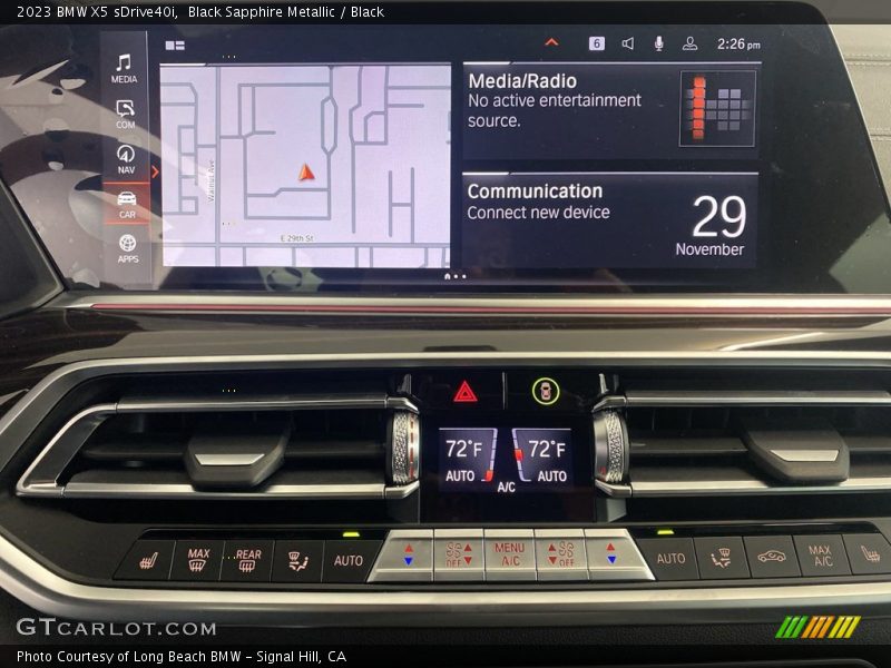 Black Sapphire Metallic / Black 2023 BMW X5 sDrive40i