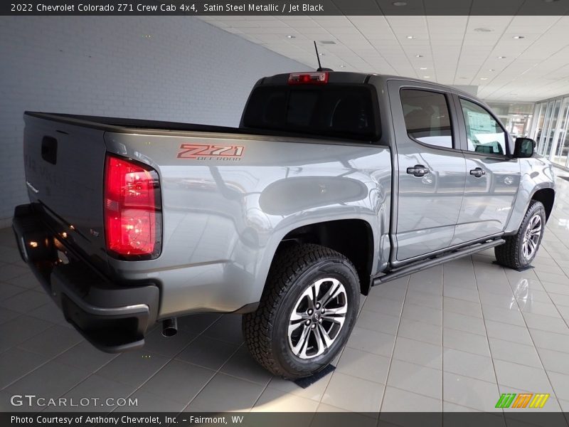 Satin Steel Metallic / Jet Black 2022 Chevrolet Colorado Z71 Crew Cab 4x4