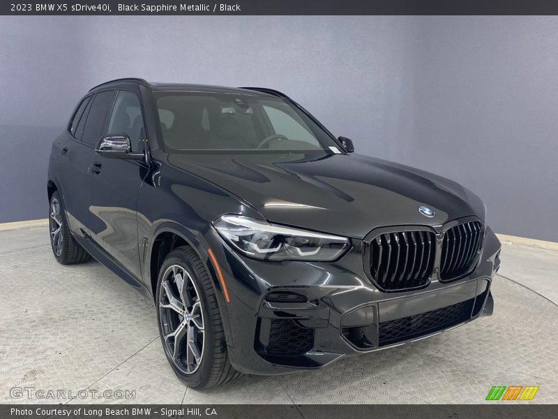 Black Sapphire Metallic / Black 2023 BMW X5 sDrive40i