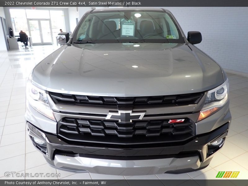 Satin Steel Metallic / Jet Black 2022 Chevrolet Colorado Z71 Crew Cab 4x4