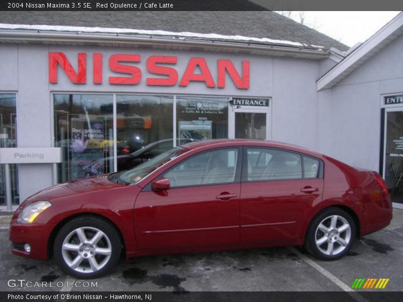 Red Opulence / Cafe Latte 2004 Nissan Maxima 3.5 SE