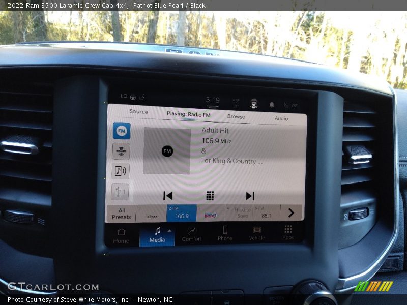 Controls of 2022 3500 Laramie Crew Cab 4x4