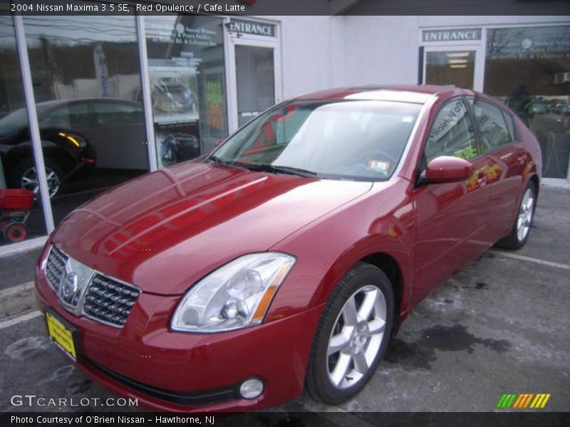 Red Opulence / Cafe Latte 2004 Nissan Maxima 3.5 SE