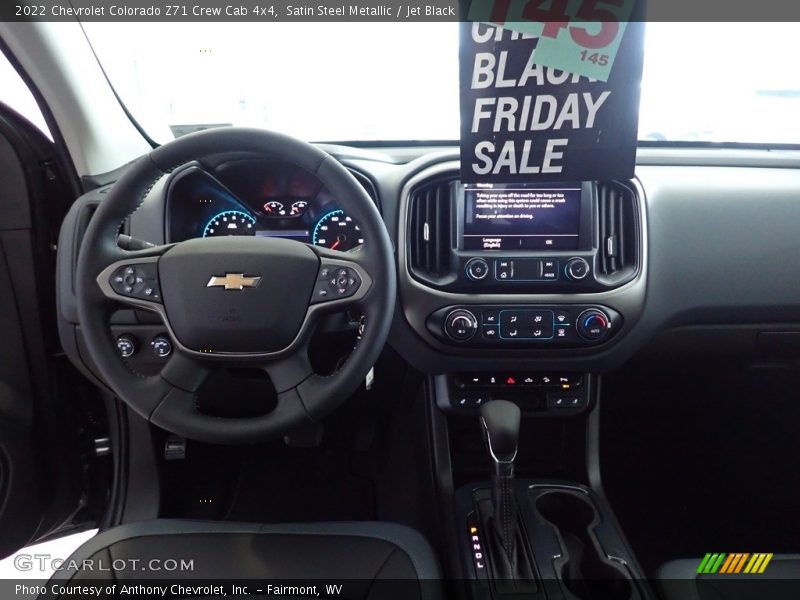 Satin Steel Metallic / Jet Black 2022 Chevrolet Colorado Z71 Crew Cab 4x4