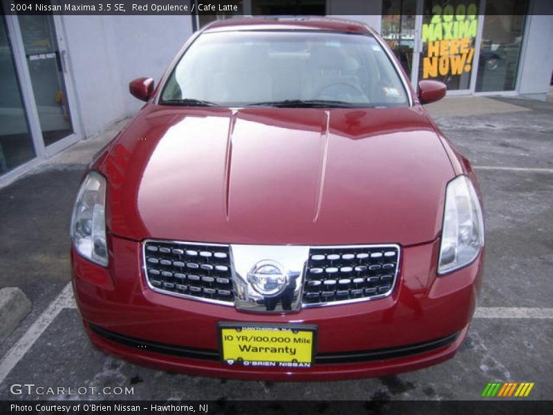 Red Opulence / Cafe Latte 2004 Nissan Maxima 3.5 SE