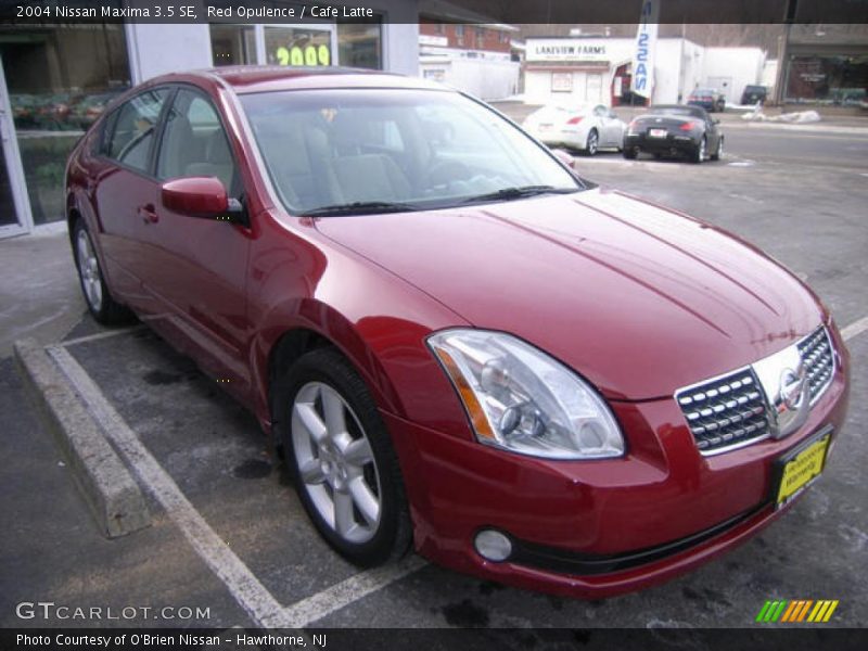 Red Opulence / Cafe Latte 2004 Nissan Maxima 3.5 SE