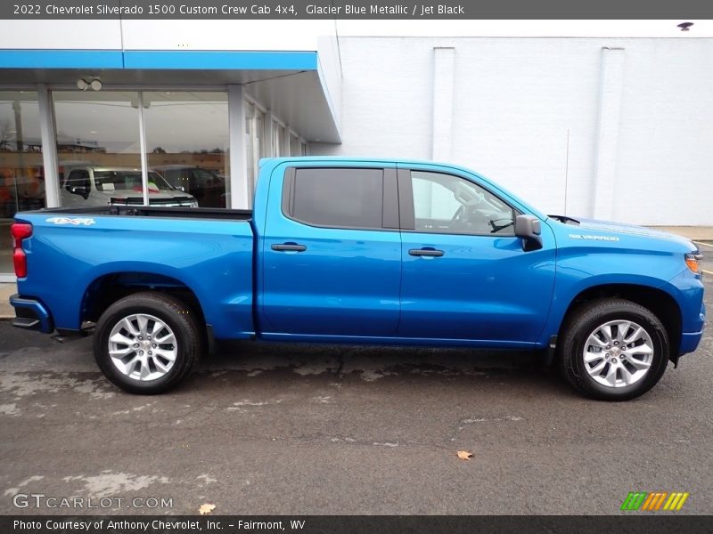 2022 Silverado 1500 Custom Crew Cab 4x4 Glacier Blue Metallic
