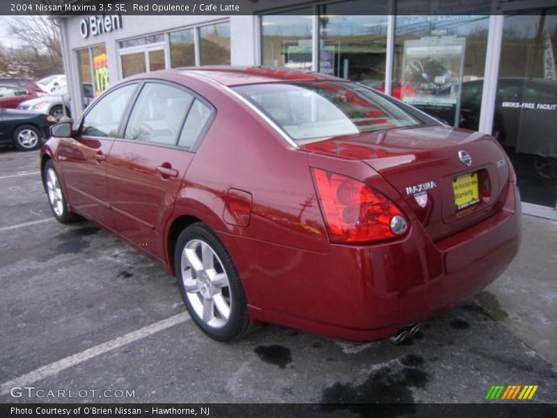 Red Opulence / Cafe Latte 2004 Nissan Maxima 3.5 SE