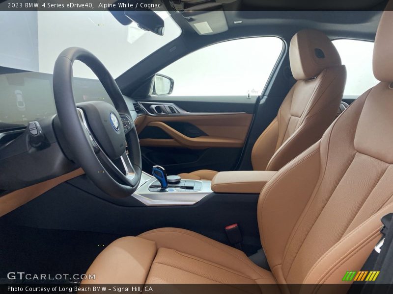Alpine White / Cognac 2023 BMW i4 Series eDrive40