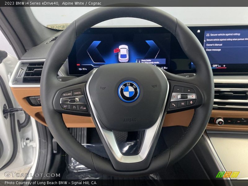 Alpine White / Cognac 2023 BMW i4 Series eDrive40