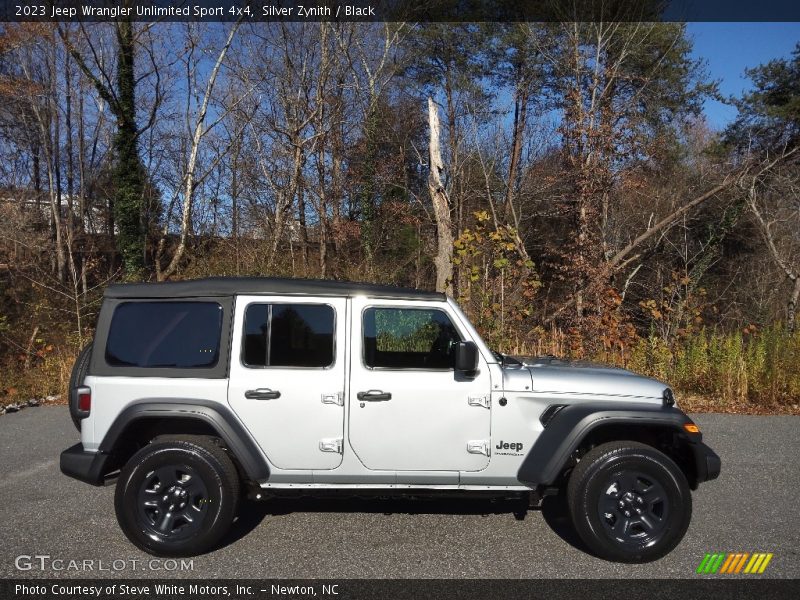 Silver Zynith / Black 2023 Jeep Wrangler Unlimited Sport 4x4