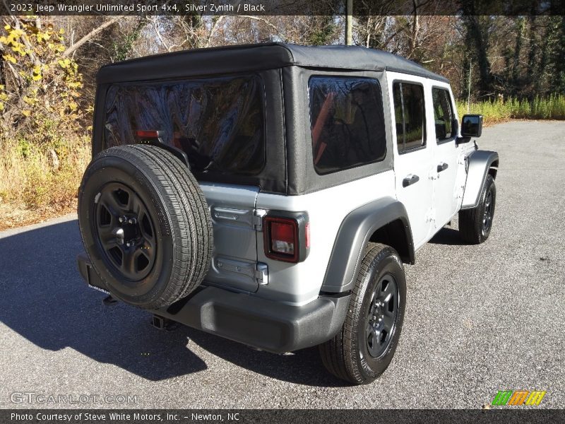 Silver Zynith / Black 2023 Jeep Wrangler Unlimited Sport 4x4