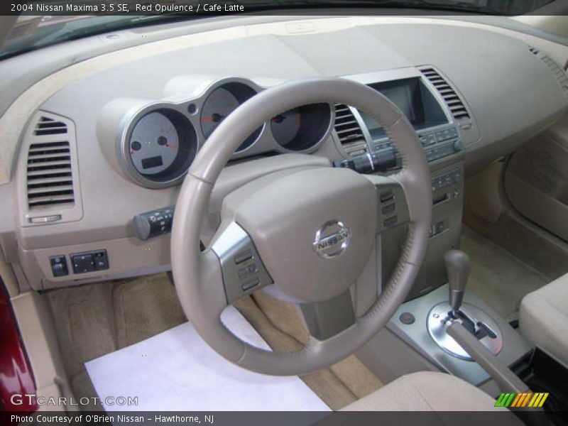 Red Opulence / Cafe Latte 2004 Nissan Maxima 3.5 SE