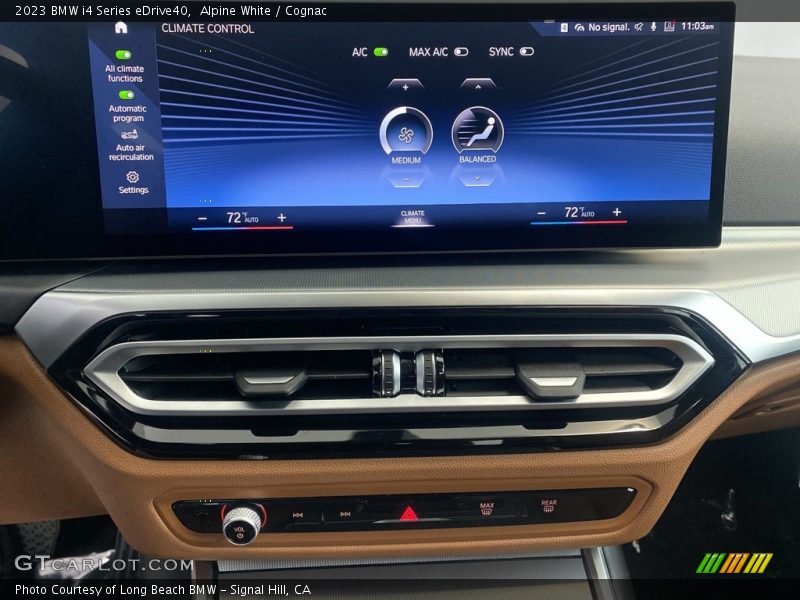 Alpine White / Cognac 2023 BMW i4 Series eDrive40