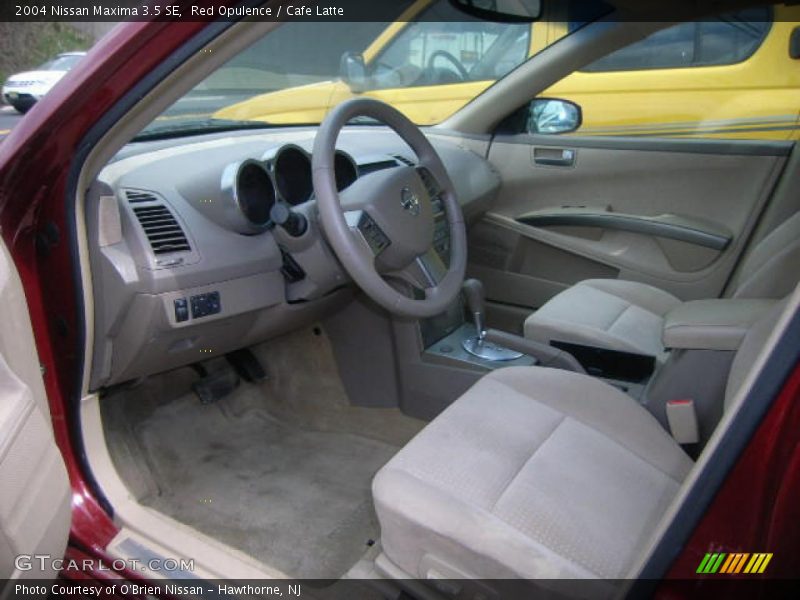 Red Opulence / Cafe Latte 2004 Nissan Maxima 3.5 SE