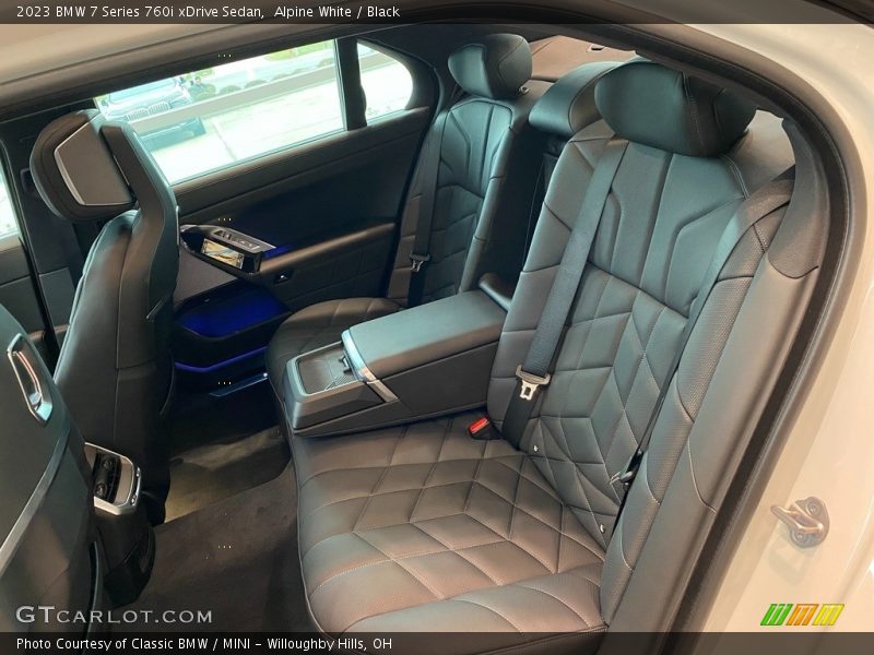 Rear Seat of 2023 7 Series 760i xDrive Sedan