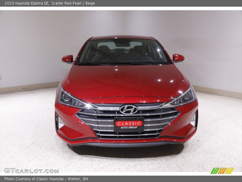 Scarlet Red Pearl / Beige 2020 Hyundai Elantra SE