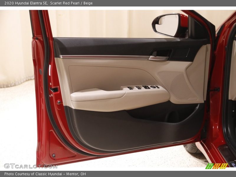 Scarlet Red Pearl / Beige 2020 Hyundai Elantra SE