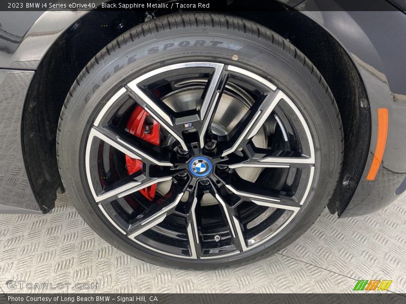 Black Sapphire Metallic / Tacora Red 2023 BMW i4 Series eDrive40