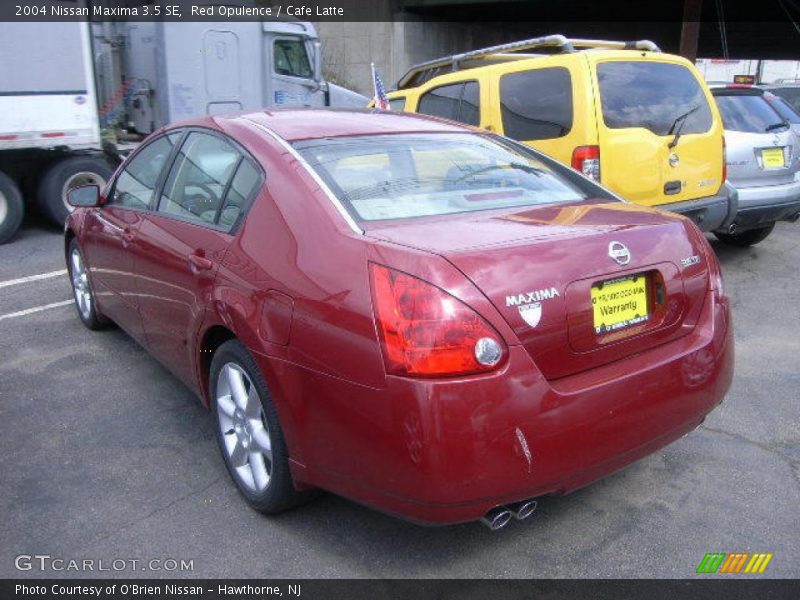 Red Opulence / Cafe Latte 2004 Nissan Maxima 3.5 SE