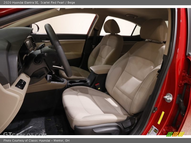 Scarlet Red Pearl / Beige 2020 Hyundai Elantra SE
