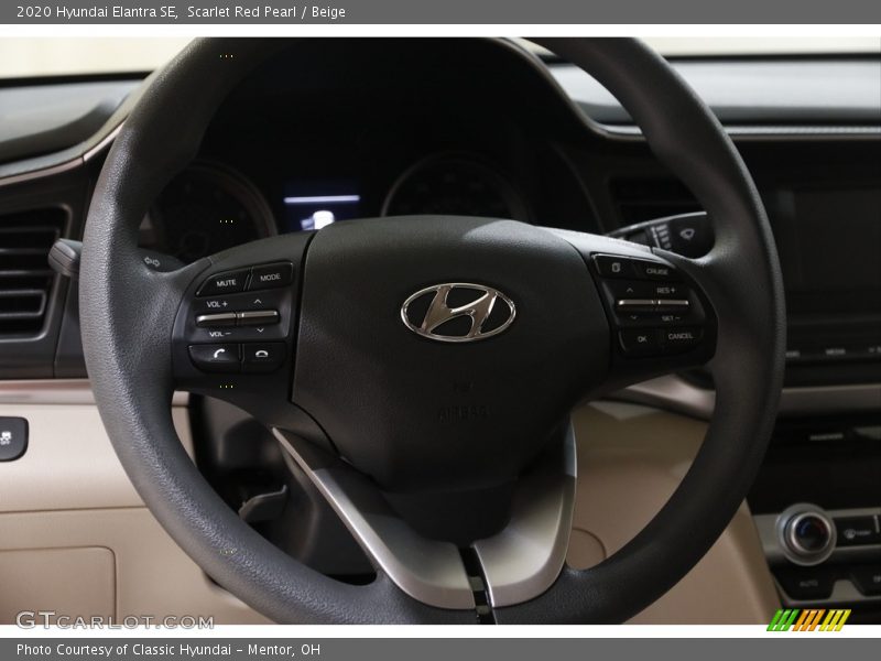 Scarlet Red Pearl / Beige 2020 Hyundai Elantra SE