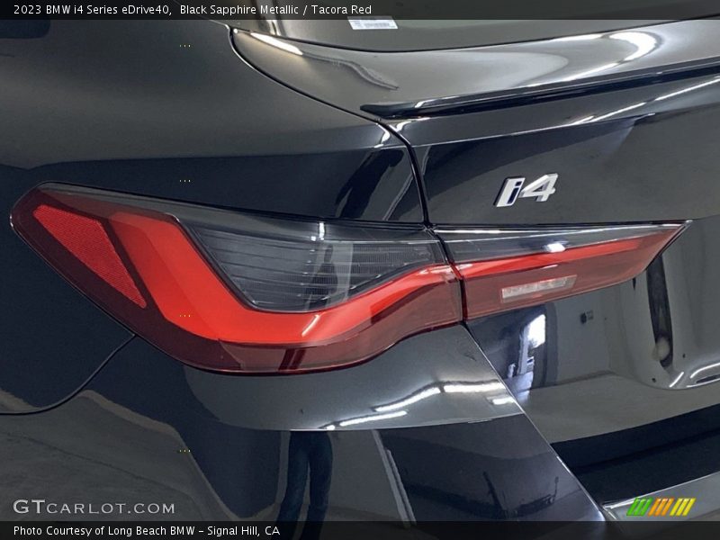 Black Sapphire Metallic / Tacora Red 2023 BMW i4 Series eDrive40