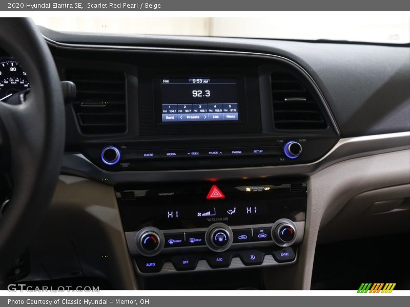 Scarlet Red Pearl / Beige 2020 Hyundai Elantra SE