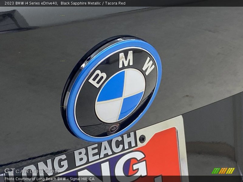 Black Sapphire Metallic / Tacora Red 2023 BMW i4 Series eDrive40