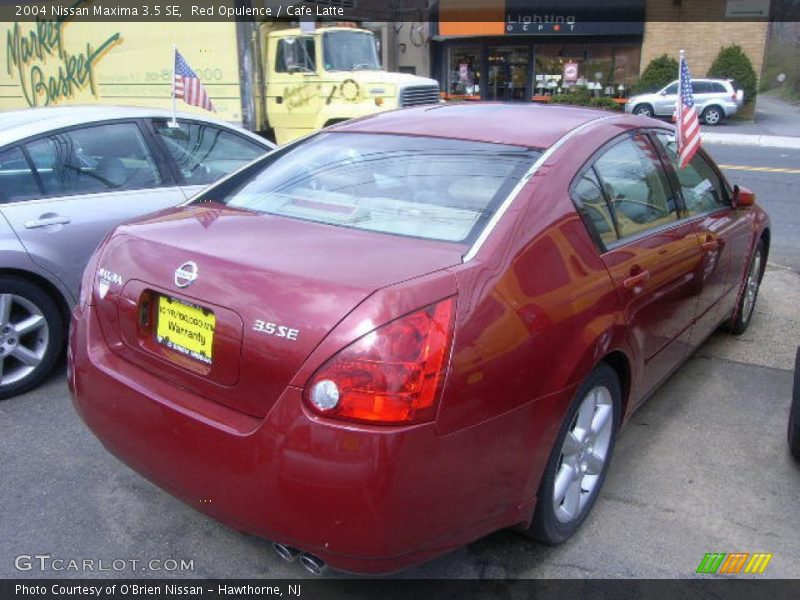Red Opulence / Cafe Latte 2004 Nissan Maxima 3.5 SE